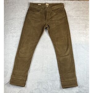 J Crew Pants 34x32 Orange 484 Corduroy Straight Leg Stretch Chino Comfort Brown